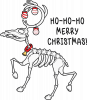 Christmas Deer skeleton