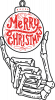 Skeleton Merry Christmas