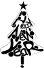 Happy new year on the tree