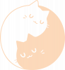 Cute yin yang cats