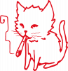 Smoking cat