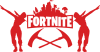 Fortnite dancing logo