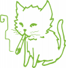 Smoking cat
