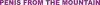 Penis from the mountain