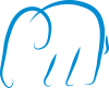 Minimalistic elephant