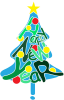 Happy new year on the tree