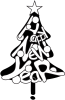 Happy new year on the tree