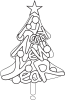 Happy new year on the tree