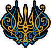 Украинский трезубец монограмма