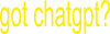 got chatgpt