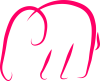Minimalistic elephant