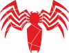 Cracked Spider man logo