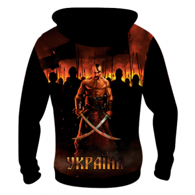 Дитяча 3D худі Вогняний герб України 2