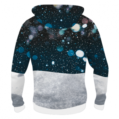 Мужская 3D худи Кот в снегу - кокаин 2