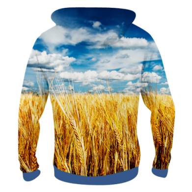 Чоловіча 3D худі Пшениця 2