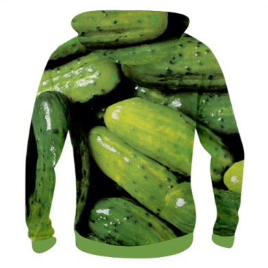 Чоловіча 3D худі Огірки 2