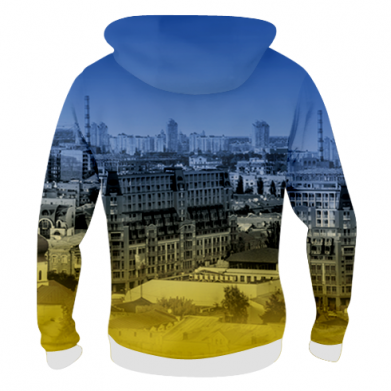 Чоловіча 3D худі Ukraine and the coat of arms 2