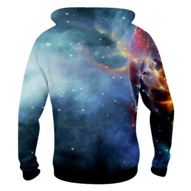 Мужская 3D худи Fire wolf 2