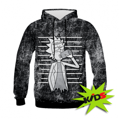 Принт Детская 3D худи Rick and a bottle, Фото № 2 - FATLINE