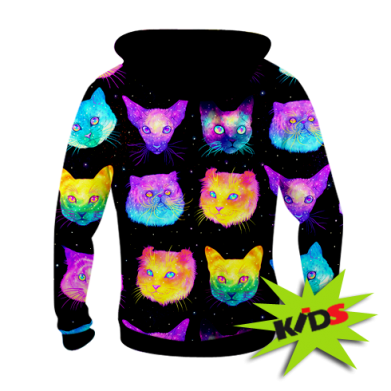 Дитяча 3D худі Space Cats 2