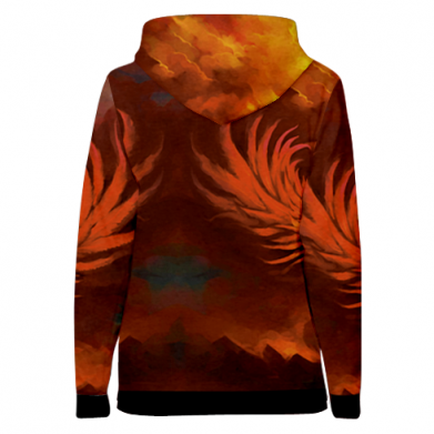 Жіноча 3D худі A fire bird 2