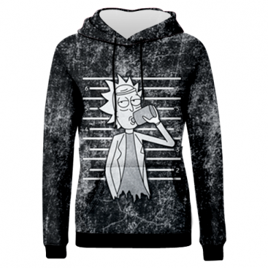 Принт Жіноча 3D худі Rick and a bottle, Фото № 2 - FATLINE