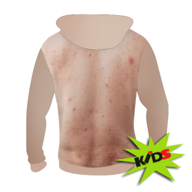 Дитяча 3D худі Hairy T-shirt 2