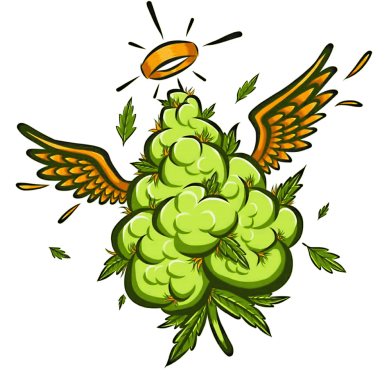 Кружка двоколірна 320ml Cannabis 2