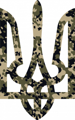 Принт Шеврон закругленный прямоугольный Coat of arms of Ukraine camouflage vector, Фото № 2 - FATLINE