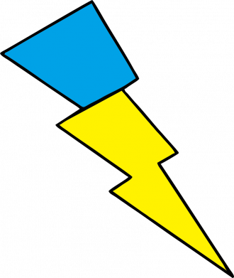 Чехол из раздела Авторские принты Lightning yellow blue для Apple iPhone SE 2020 2