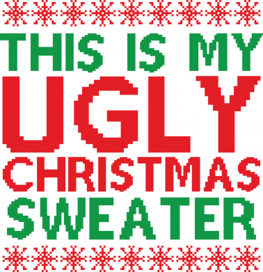 Принт Футболка оверсайз FATLINE Ugly Christmas sweater, Фото № 2 - FATLINE