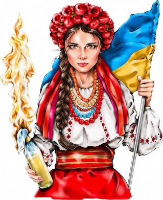 Украинская девушка в венку