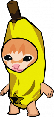 Принт Футболка премиум мужская FATLINE Banana cat, Фото № 2 - FATLINE