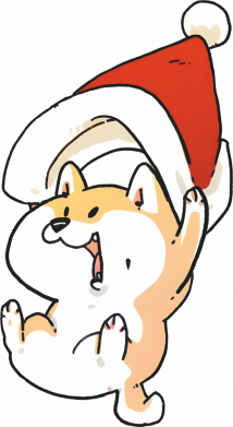 Штаны Корги с шапочкой Санты 2