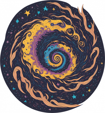 Чехол из раздела Bohdan Myroshnyk Спиральная радужная галактика для Oppo A5/A9 2020 2