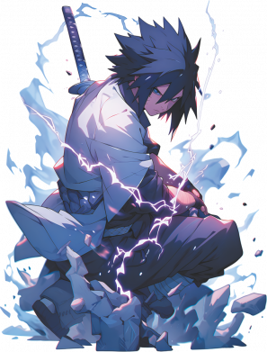 Чехол из раздела Саске Учиха Саске Учиха использует чидори для Xiaomi Redmi Note 9 4G 2