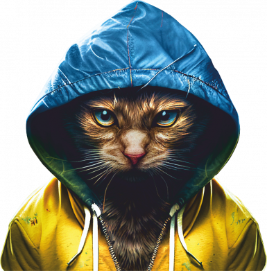 Чехол из раздела Я - патріот Кот в худи для Xiaomi Redmi 9 2