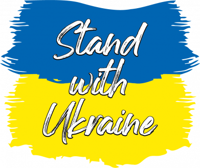 Значок Stand with Ukraine + прапор 2