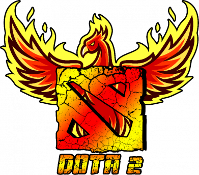 Шеврон закруглений прямокутний Дота 2 Фенікс 2