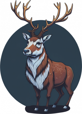 Женская футболка Северный олень 2