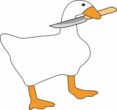 Женская футболка Гусь с ножом 2