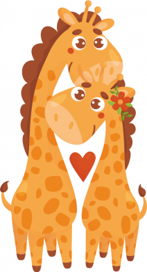 Чехол из раздела Авторские принты Пара влюбленных жирафов для Samsung A31 2