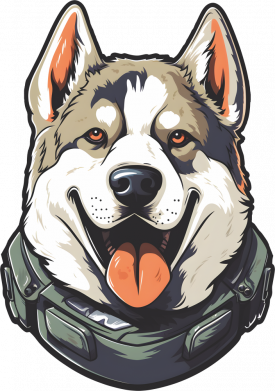 Кружка 320ml Военная Хаски 2