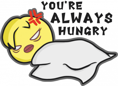 Шеврон щит Always hungry BbokAri 2