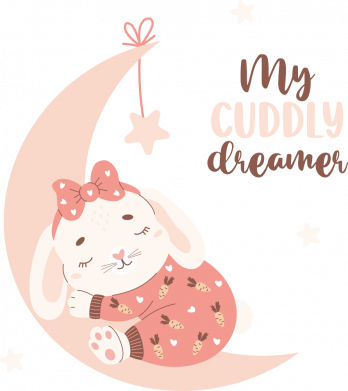 Жіноча футболка Сплячий зайчик на Місяці 2