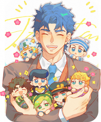 Мужская футболка Stedman Чибики Джоджо 2