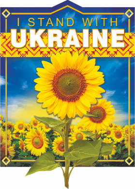 Кружка з блискітами 320 мл I Stand With Ukraine - соняшник 2