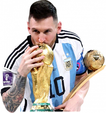 Фрисби Месси целует кубок 2