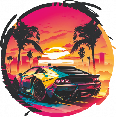 Шапка Lamborghini Retrowave 2