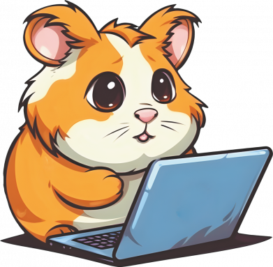 Кепка-тракер тай-дай Хомяк программист с ноутом 2